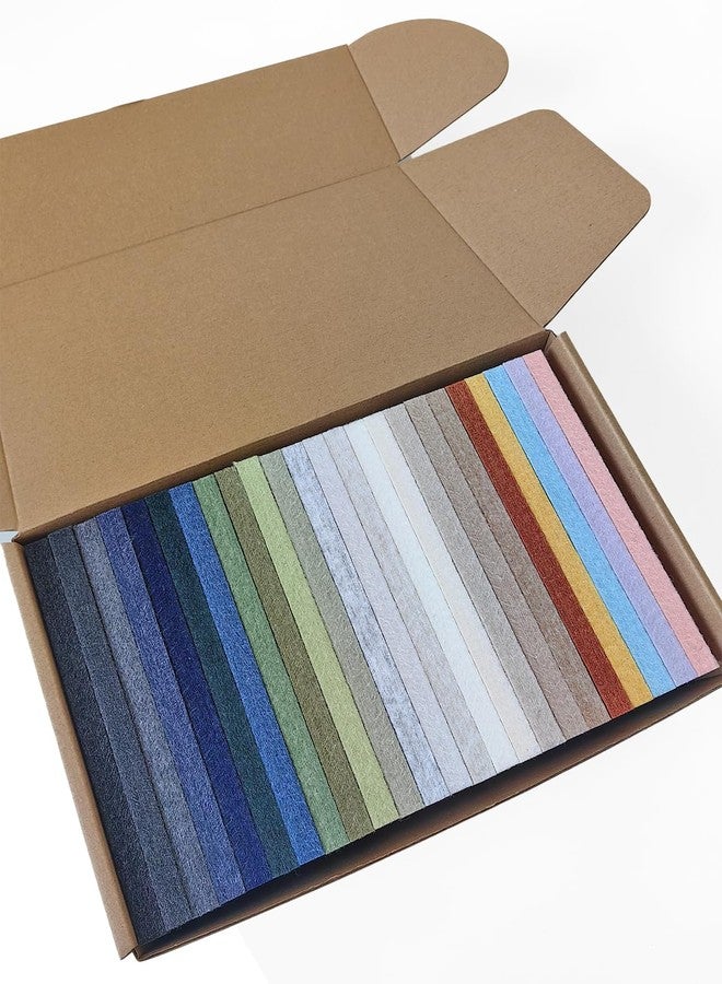 ديكوريتا عينات بلاط جدران من اللباد من ديكوريتا - ٢٤ لونًا - ٥.٩ × ٣.١٥ بوصة - عينات ألوان البلاط - ديكور جدران المنزل والمكتب - فن جداري يمكنك صنعه بنفسك - لوحة من اللباد - Image 1